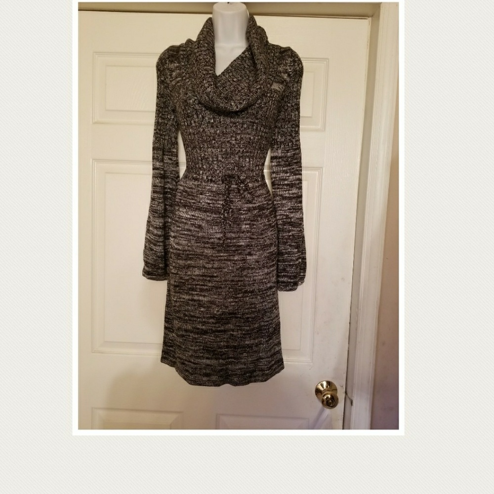 Calvin Klein Gray knit sweater dress - Picture 3 of 5